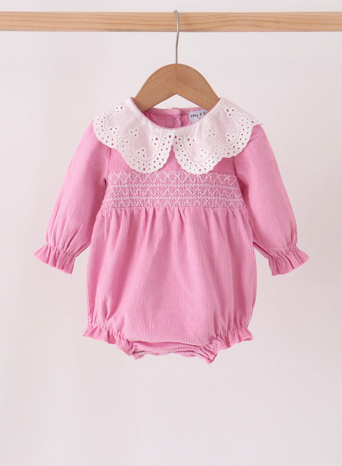 Pink Corduroy Lace Bubble