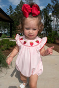 Strawberry Plaid Smocked