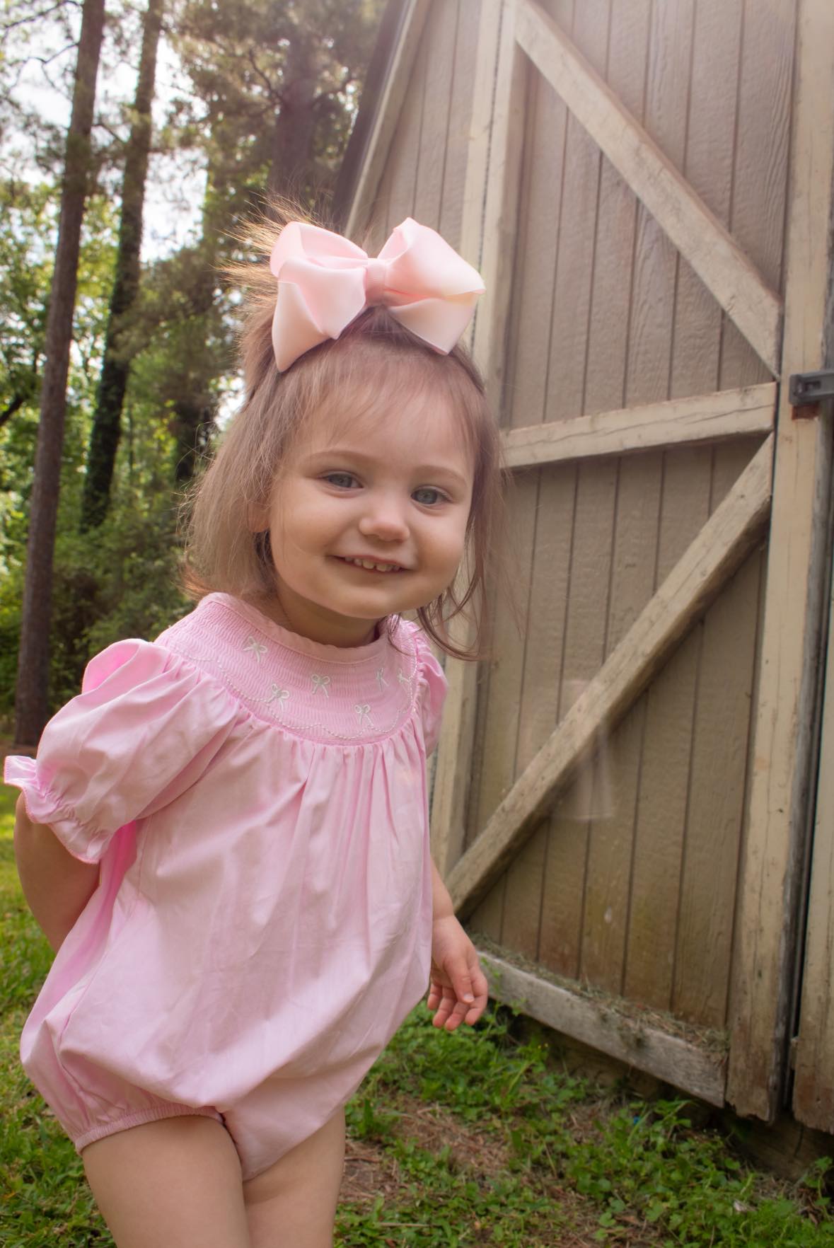 White Bow Smock