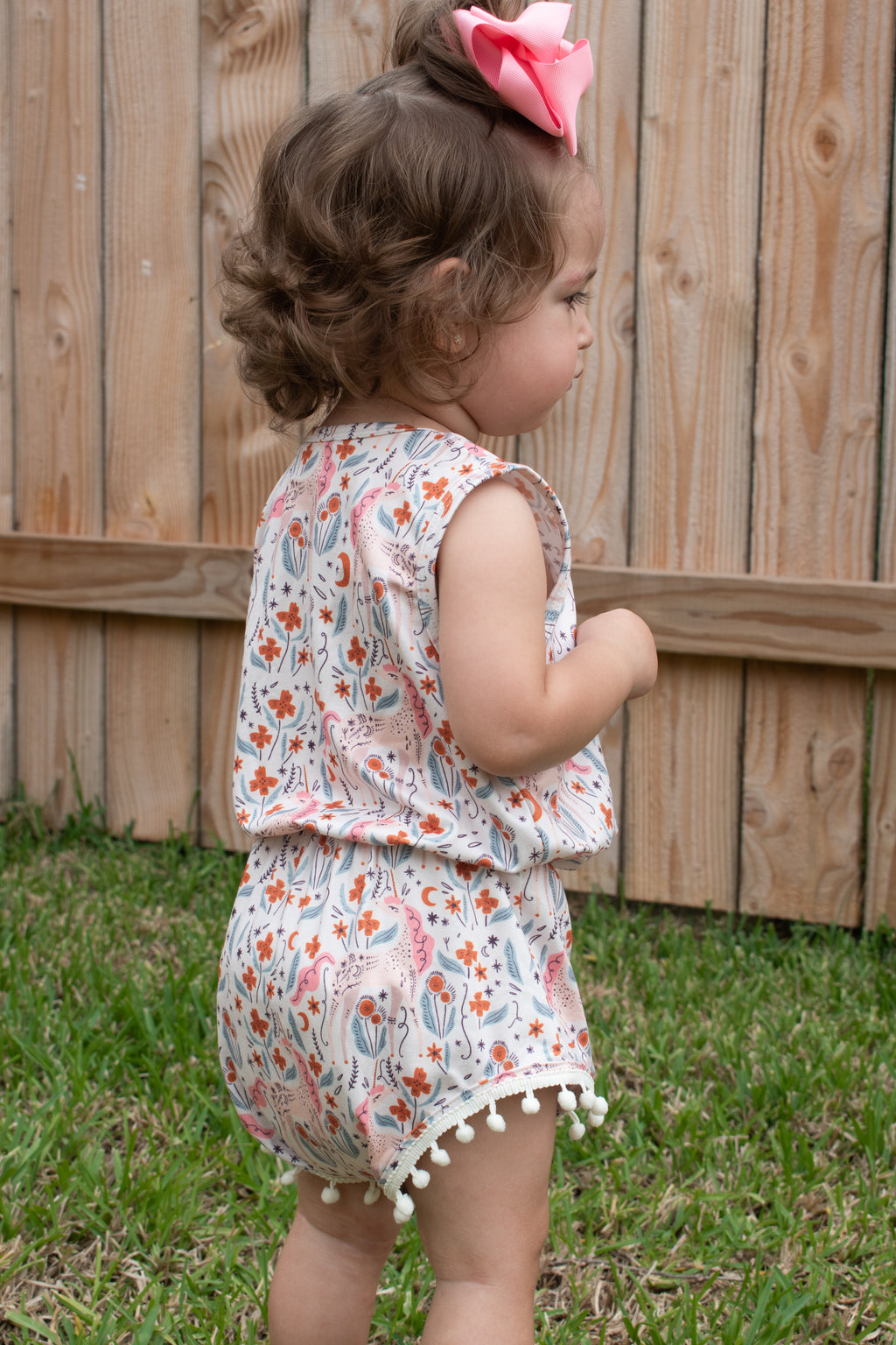 Unicorn Pom Pom Romper