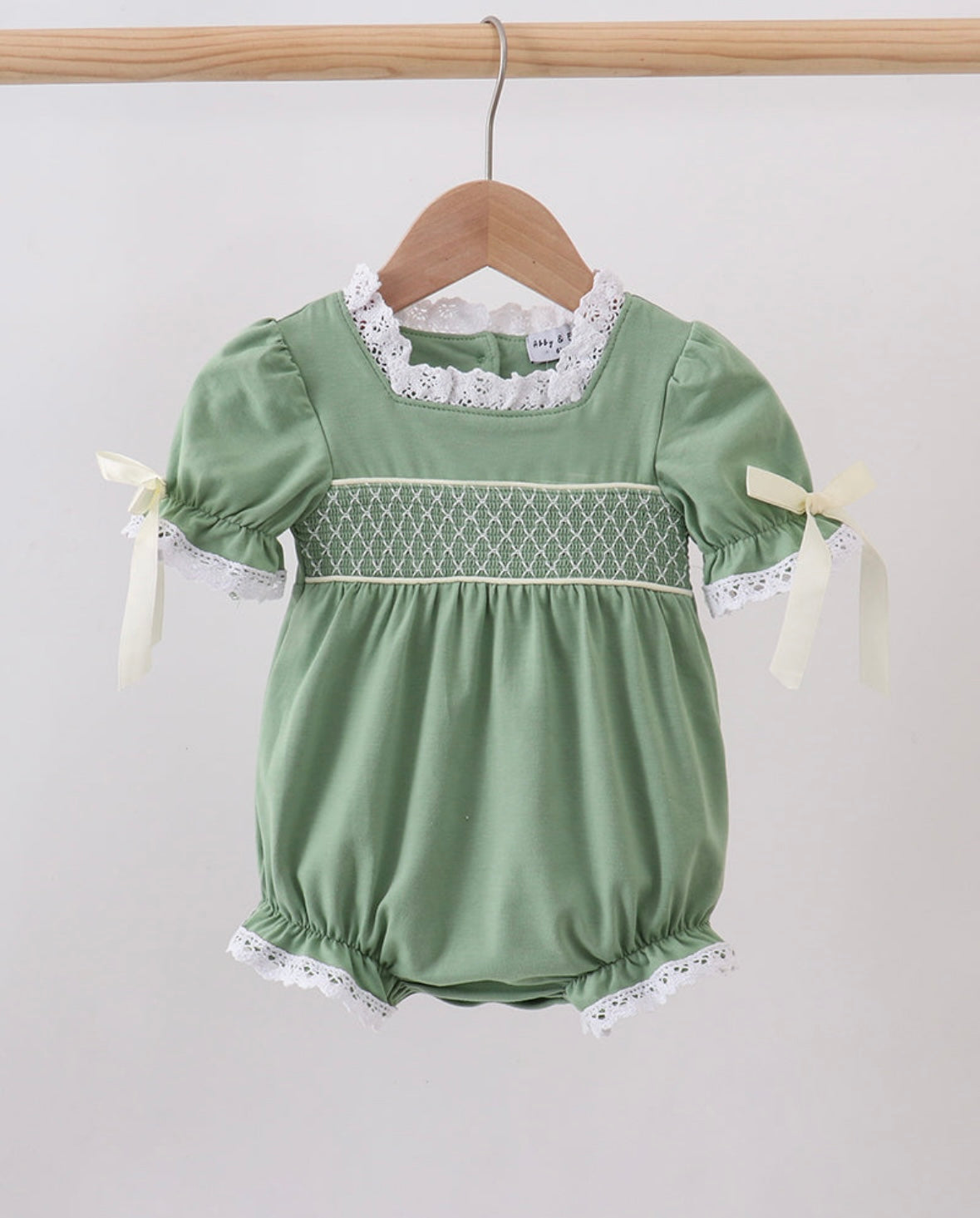 Sage Smocked Bubble