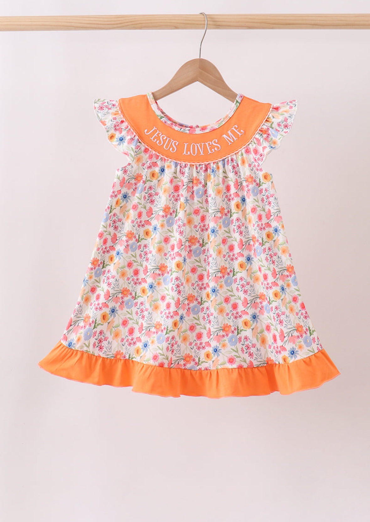 Coral Jesus Loves Me Dress
