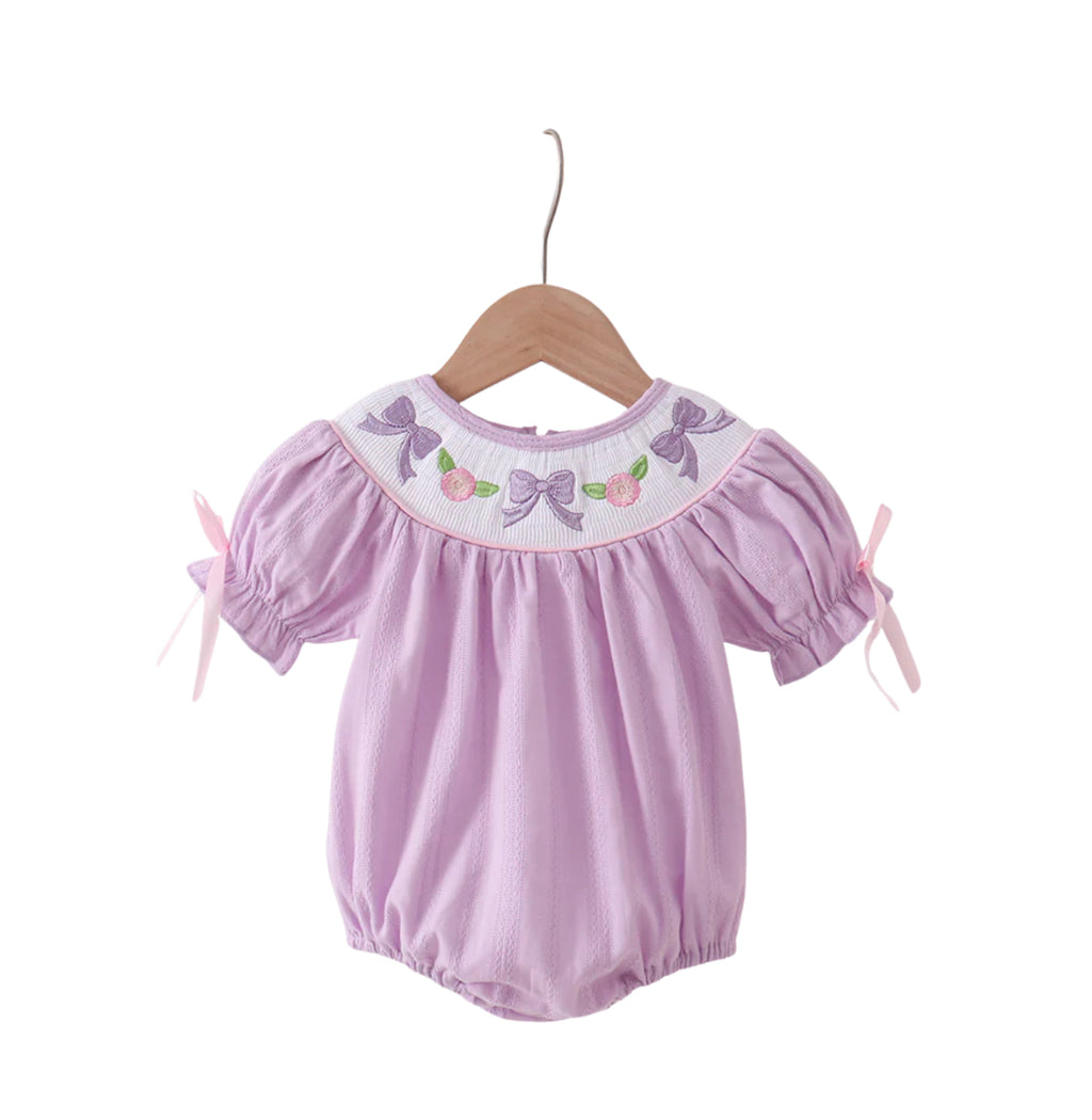 Lavender Smocked Bubble