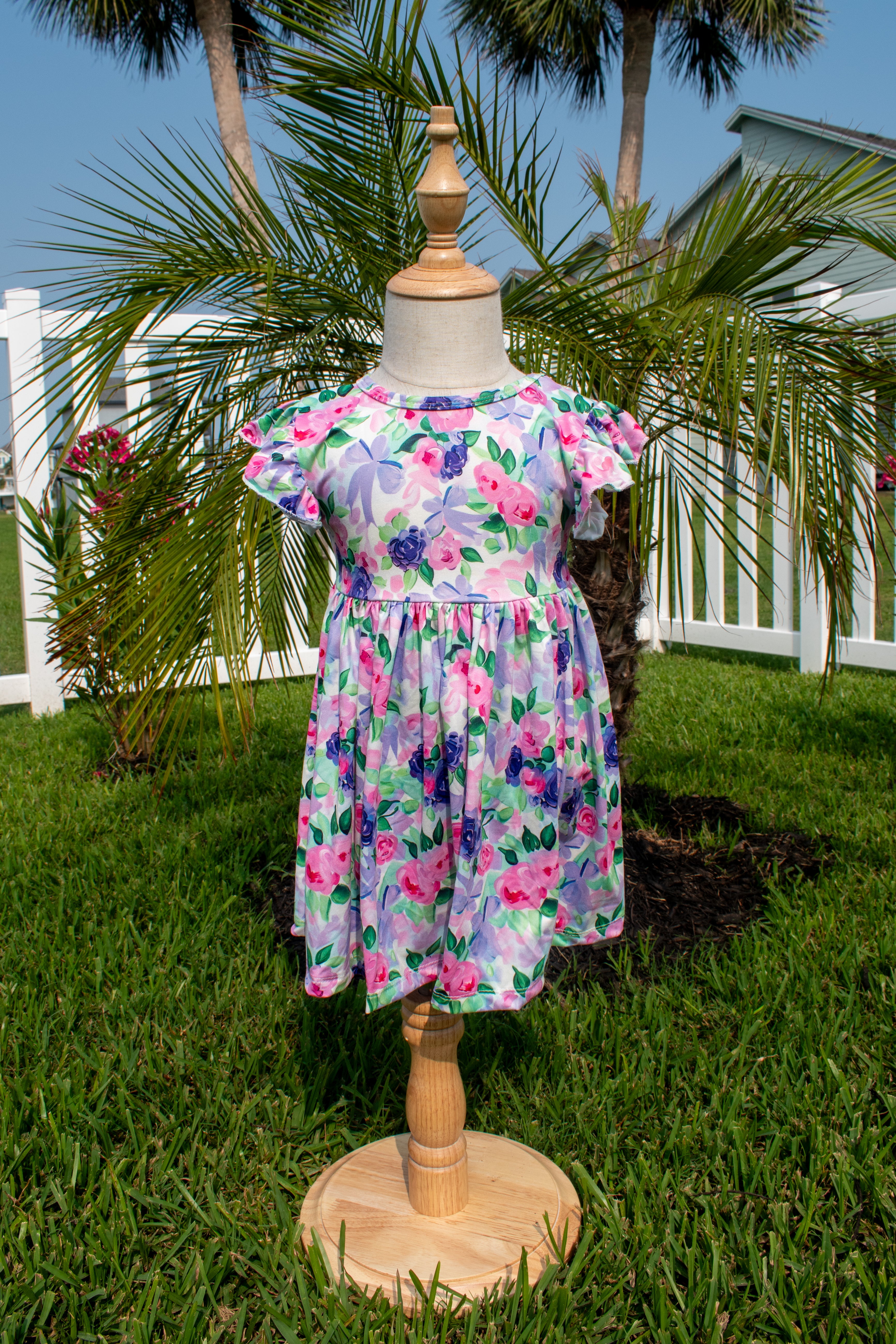 Lavender Flutter Dress